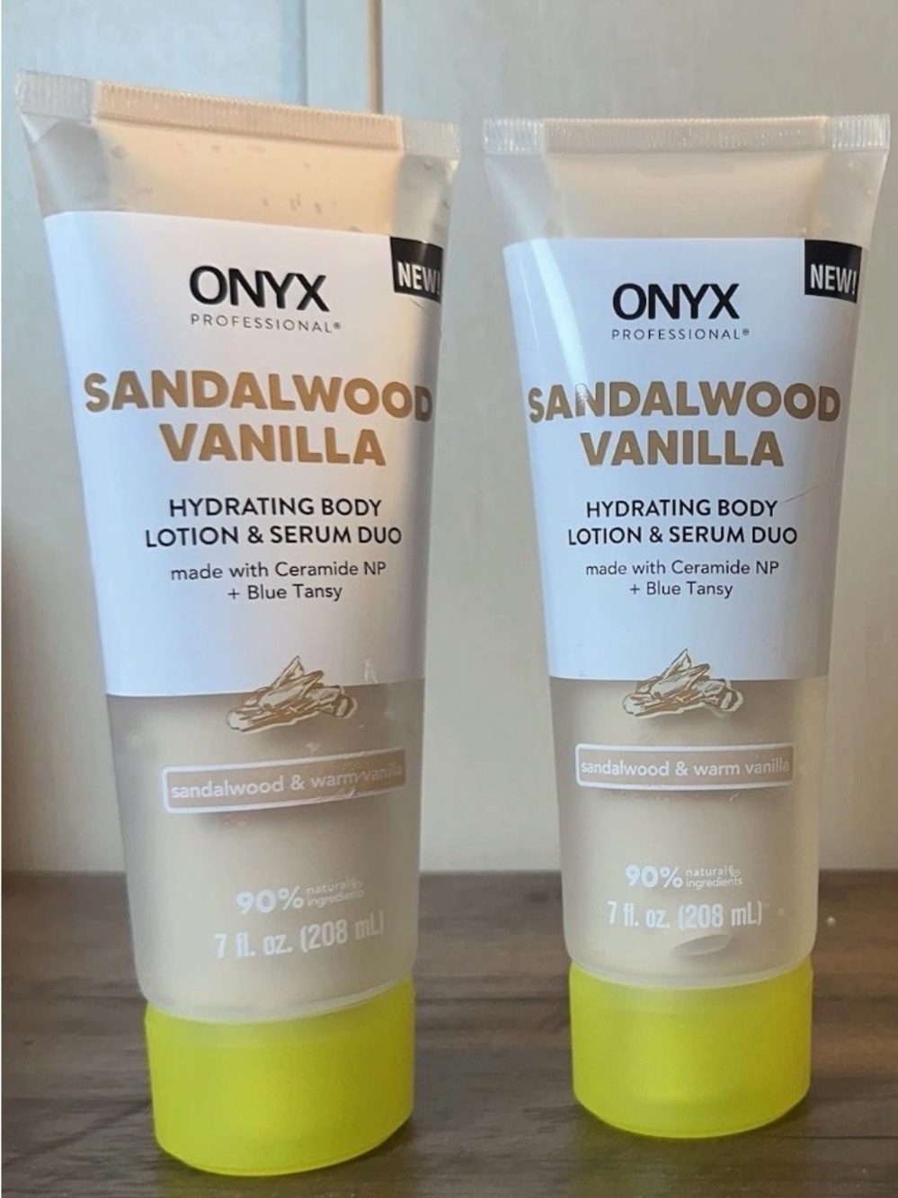 ONYX 2pc Sandalwood Vanilla Hydrating Body Lotion & Serum Duo 7oz 208ml